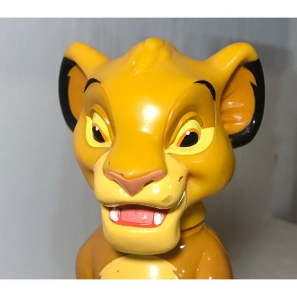 The Lion King Simba Vintage Plastic Bath Bottle Empty 8" Disney Collectible - Picture 5 of 15